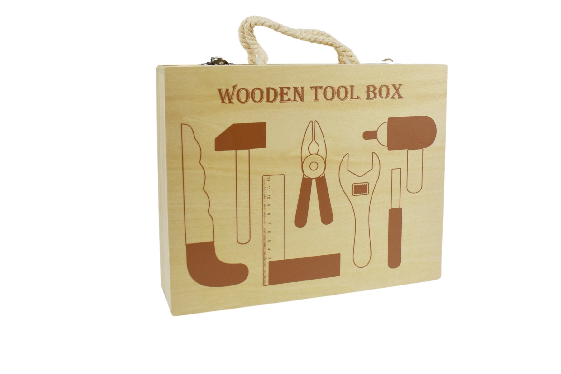 Calm & Breezy Wooden Kids Toolbox