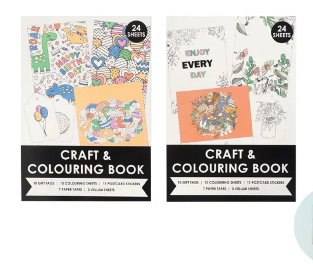 A5 Craft & Colouring Book