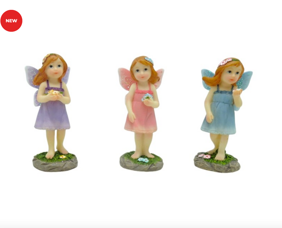 Standing Fairy with Flowers- 7cm