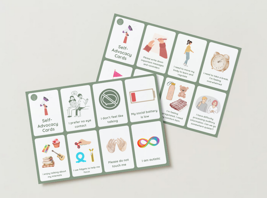 Laminated Self Advocacy Cards