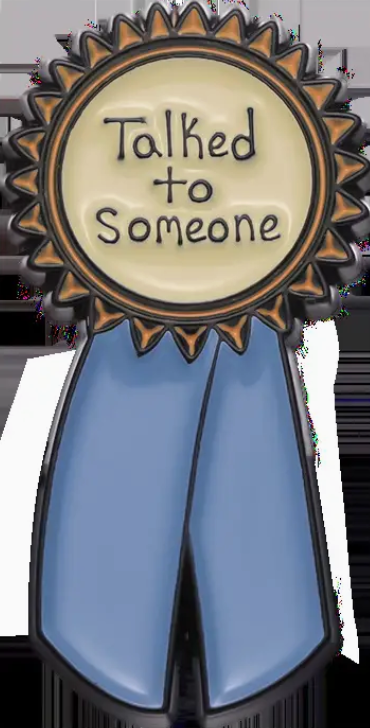 'Talked To Someone' Pin