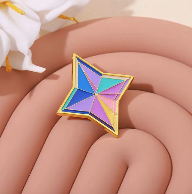 'Pastel Prism' Pin