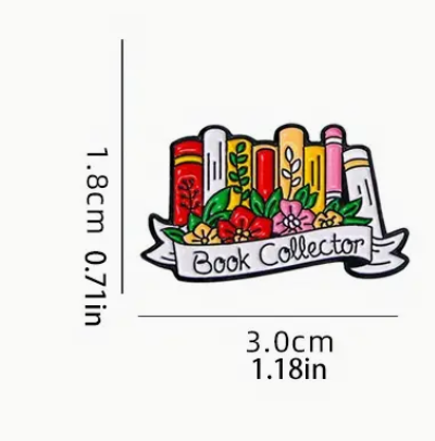 'Book Collector' Pin