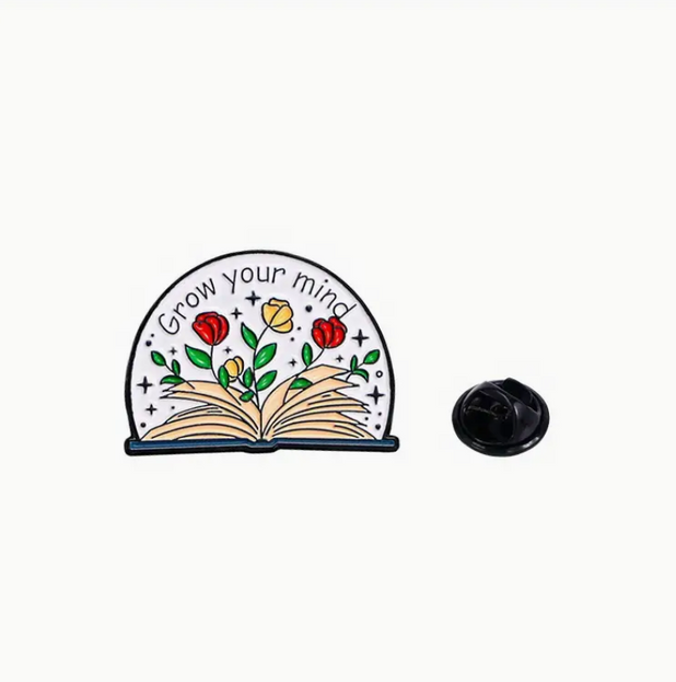 'Grow Your Mind' Pin