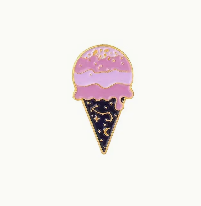 Pink Ice-Cream Pin