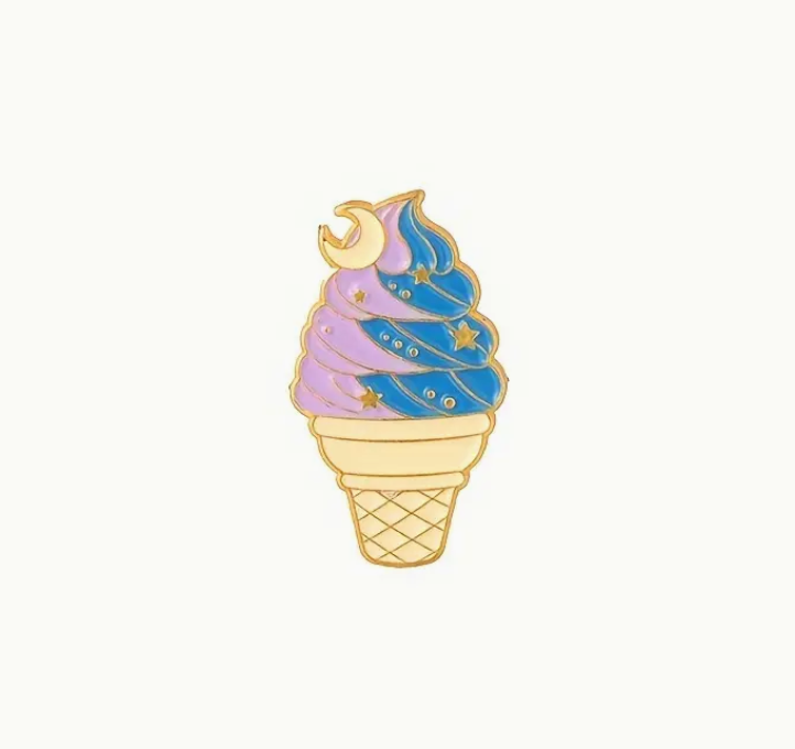 'Soft Serve Ice-Cream Cone' Pin