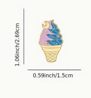 'Soft Serve Ice-Cream Cone' Pin