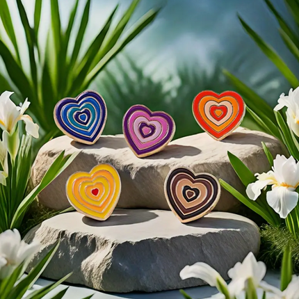 'Gradient Heart' Pin