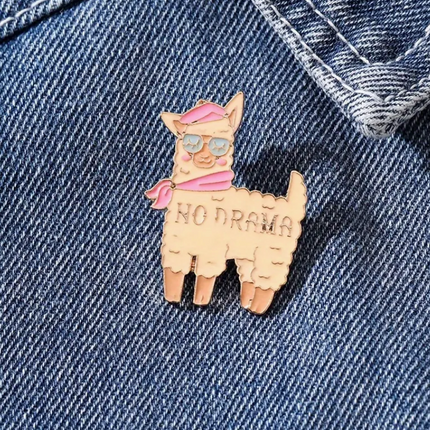 'No Drama Lllama' Pin