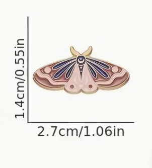 'Pretty Moth' Pin