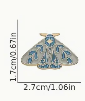 'Pretty Moth' Pin