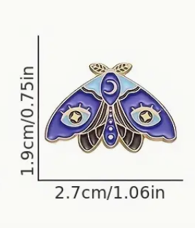 'Pretty Moth' Pin