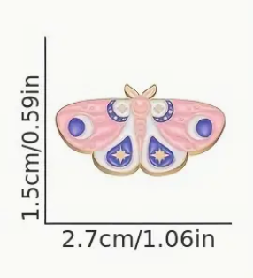 'Pretty Moth' Pin