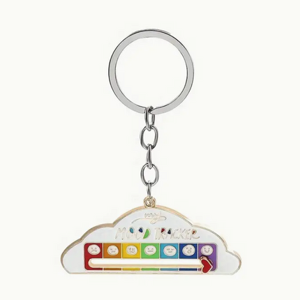 Cloud Mood Tracker Keyring (Movable)