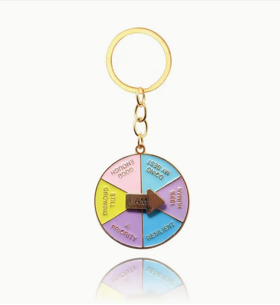 'I Am' Affirmations 2 Spinner Keyring