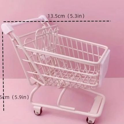 Pink Mini Shopping Trolley