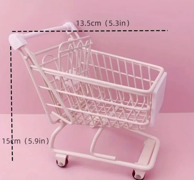 Pink Mini Shopping Trolley