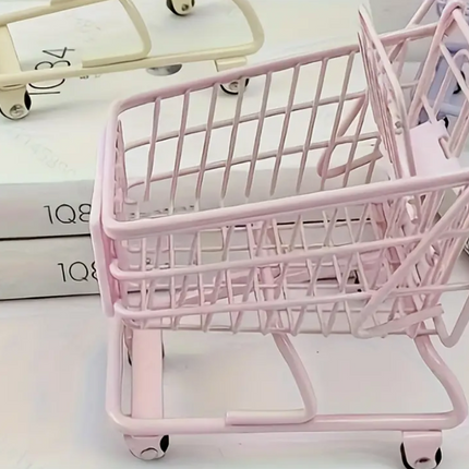 Pink Mini Shopping Trolley