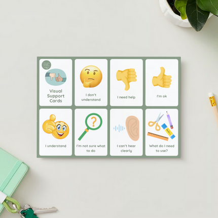 Student Visual Support Cards- Digital Download