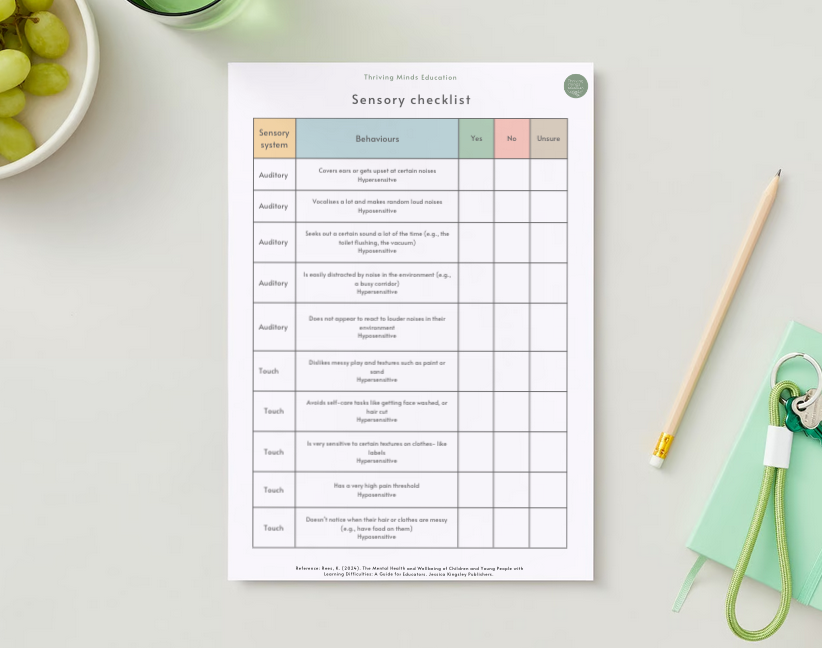 Sensory Checklist- Digital