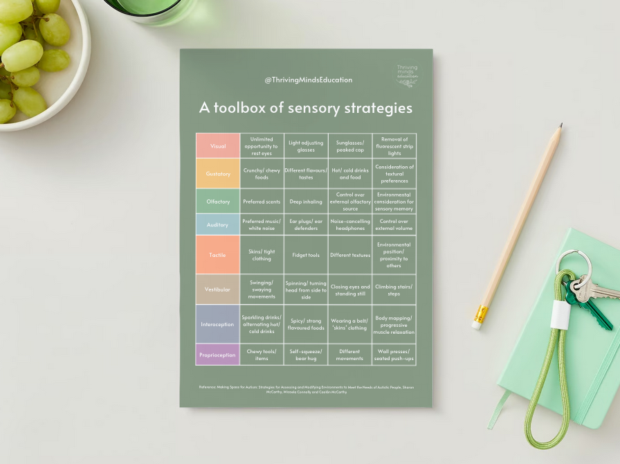 'A toolbox of sensory strategies'- 9 x Digital Posters