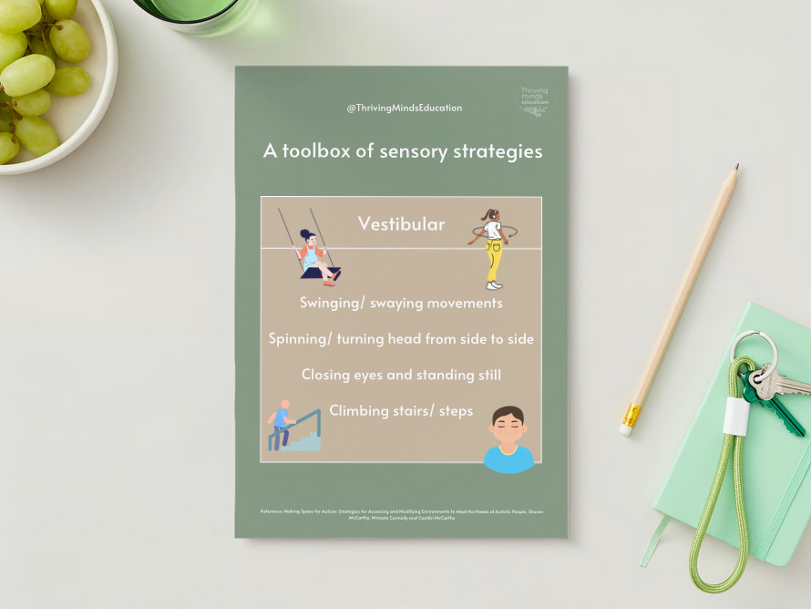 'A toolbox of sensory strategies'- 9 x Digital Posters