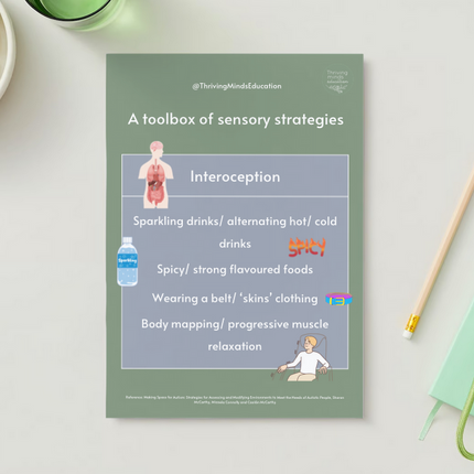 'A toolbox of sensory strategies'- 9 x Digital Posters