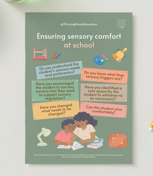 'Ensuring sensory comfort at school'- Digital Poster