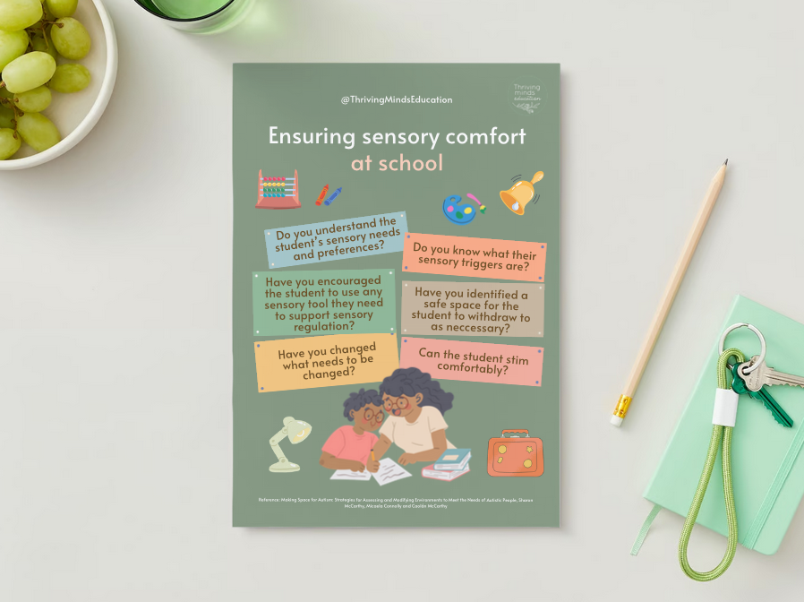 'Ensuring sensory comfort at school'- Digital Poster