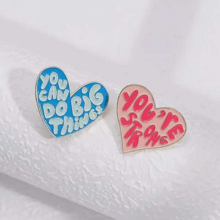 Heart Quote Pin