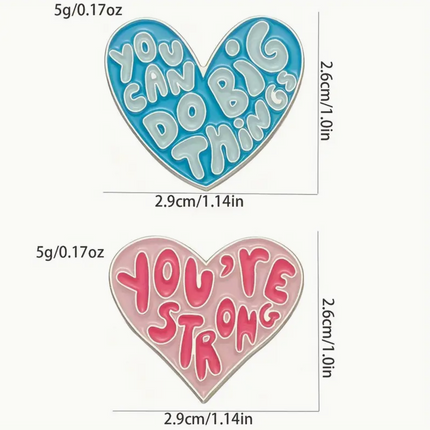 Heart Quote Pin