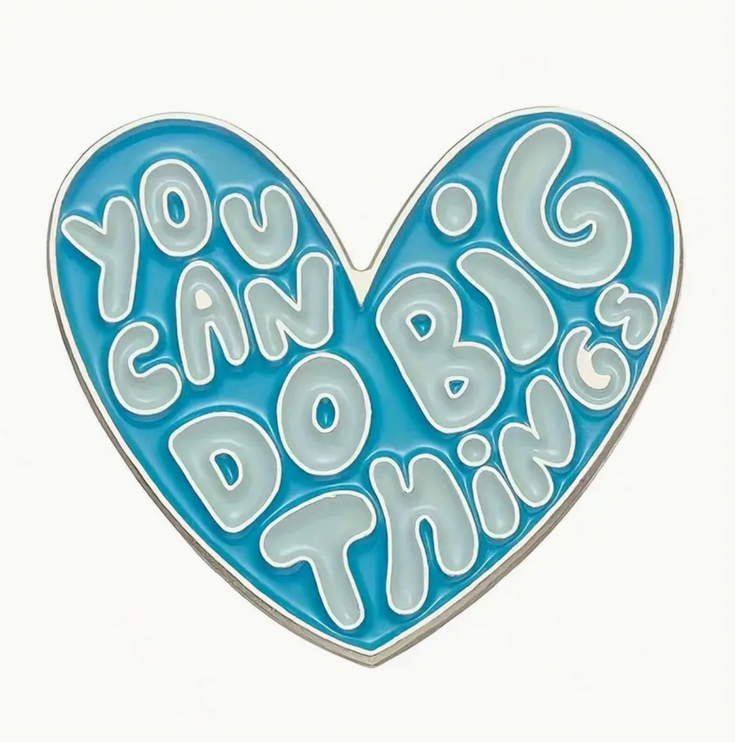 Heart Quote Pin