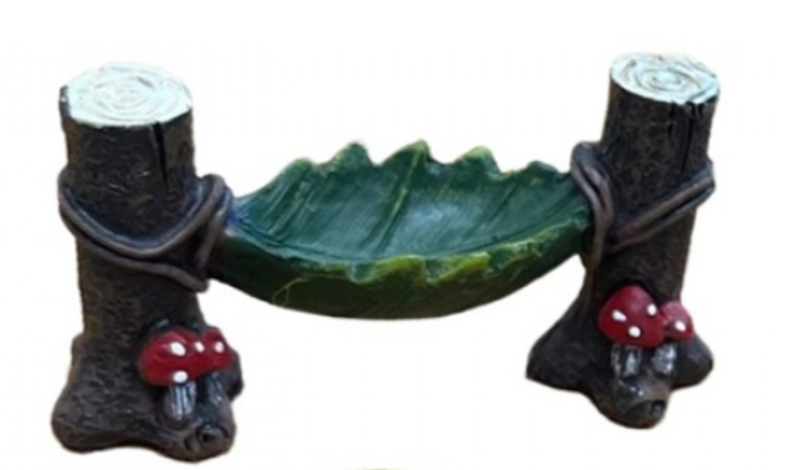 Mini Fairy Garden Leaf Hammock