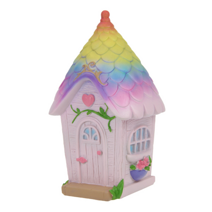 Rainbow Fairy Garden House 20cm