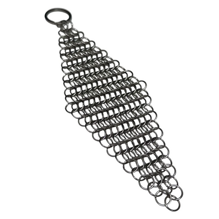 SILVER Rhomboid Hand Crafted Chain Maille Keyring