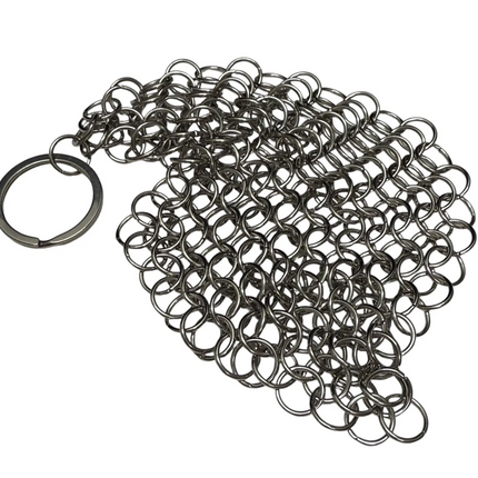 SILVER Rhomboid Hand Crafted Chain Maille Keyring