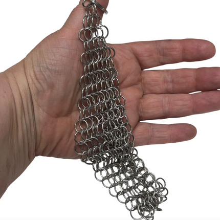 SILVER Rhomboid Hand Crafted Chain Maille Keyring