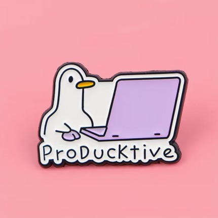 'Producktive' enamel Pin