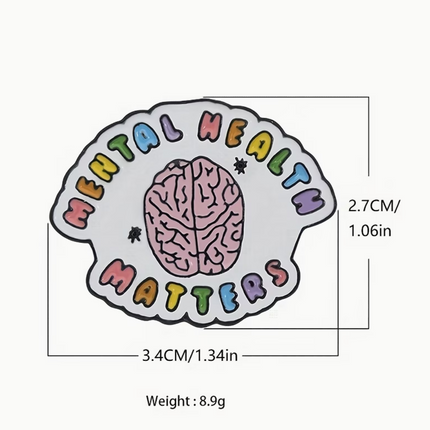 'Mental Health Matters' enamel Pin