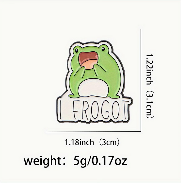 'I frogot' enamel Pin
