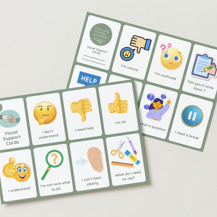 Laminated Visual Support Cards