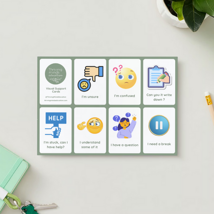 Laminated Visual Support Cards