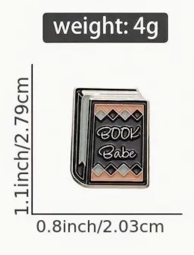 'Book Babe' Pin