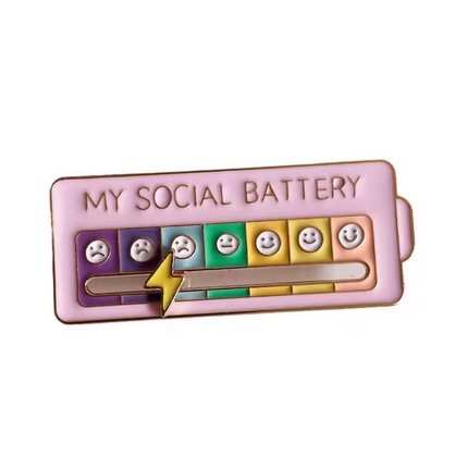 My Social Battery Pin