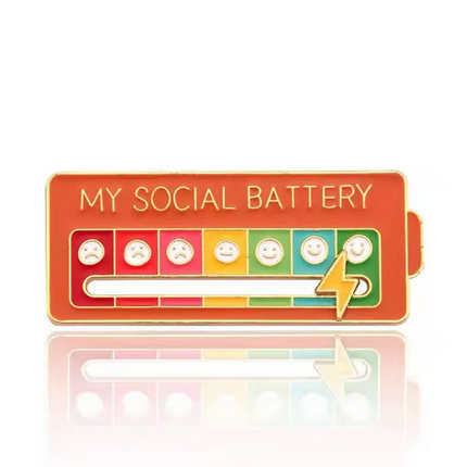 My Social Battery Pin