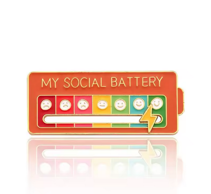 My Social Battery Pin