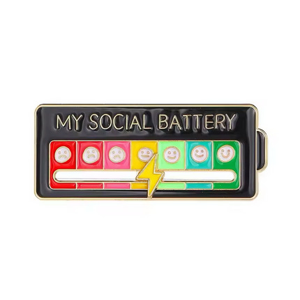 My Social Battery Pin