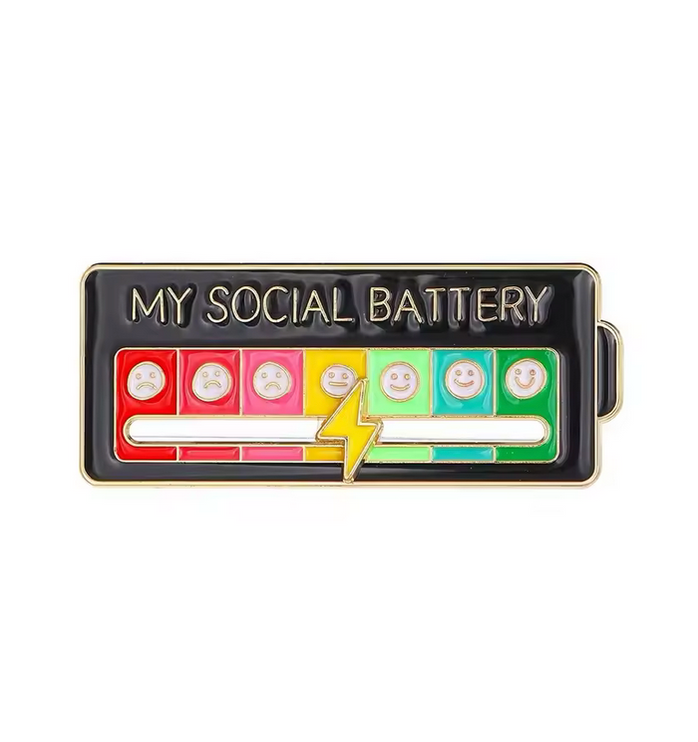 My Social Battery Pin