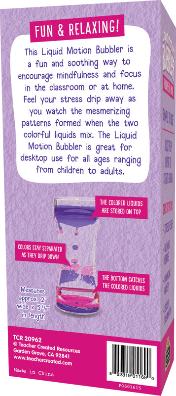 Pink & Purple Liquid Motion Bubbler