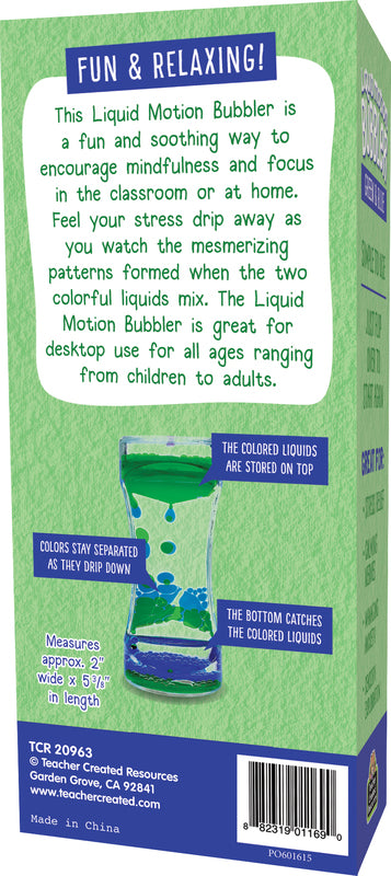 Green & Blue Liquid Motion Bubbler